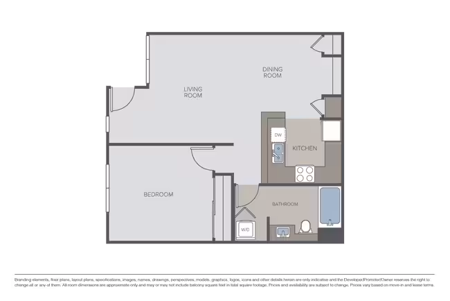 1 Bed • 1 Bath
3D Tour 224 floor plan